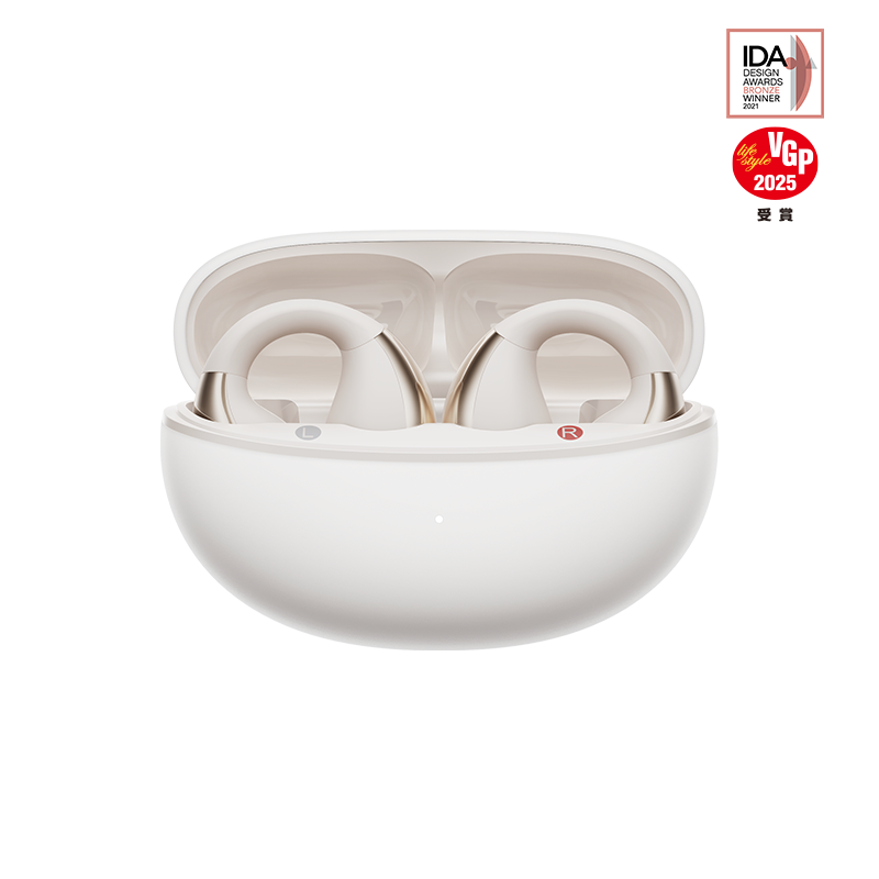 QCY Crossky C30 Open-Ear Clip Earbuds ,25 Hours of Playtime